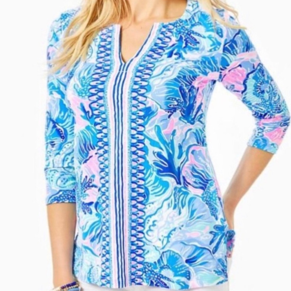 New Lilly Pulitzer XXS UPF 50+ Karina Tunic